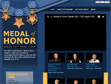 Tablet Screenshot of medalofhonorspeakout.org